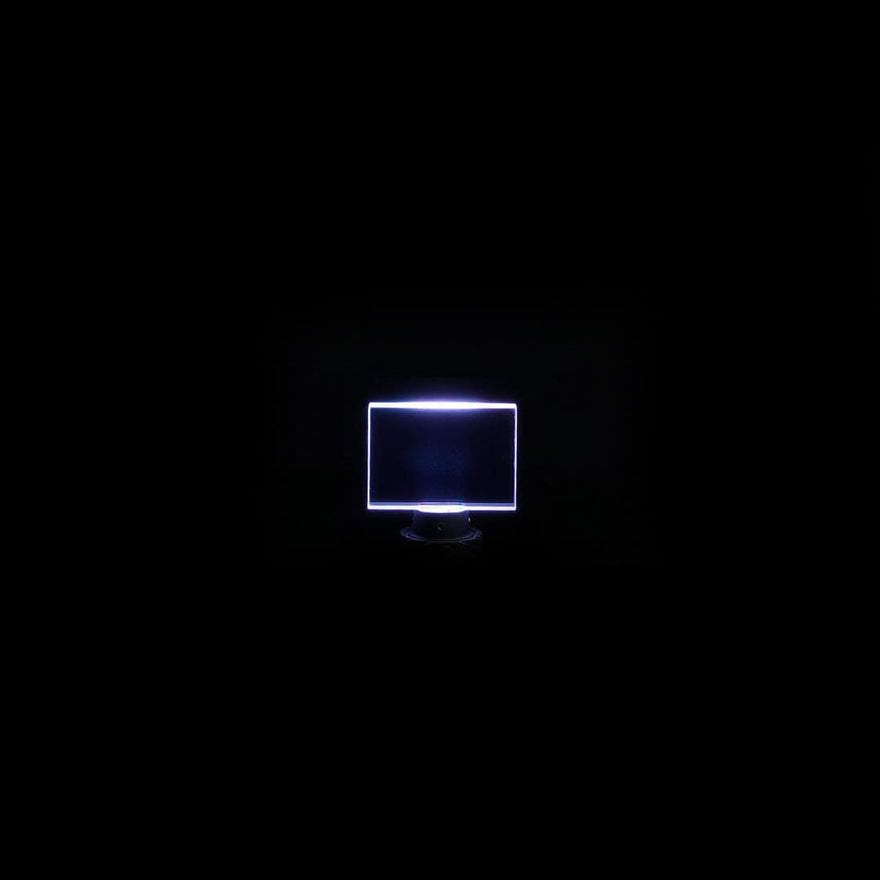 Rectangle acrylic light painting blade producing clean, solid light trails in long exposure photography