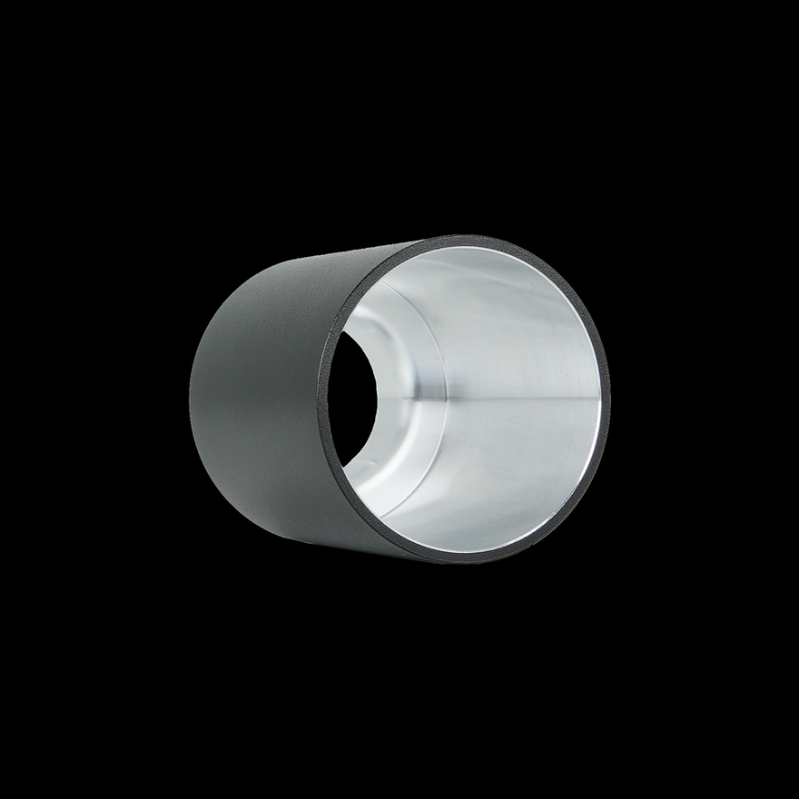 T8 tube holder for the RGB Critter, side and front view