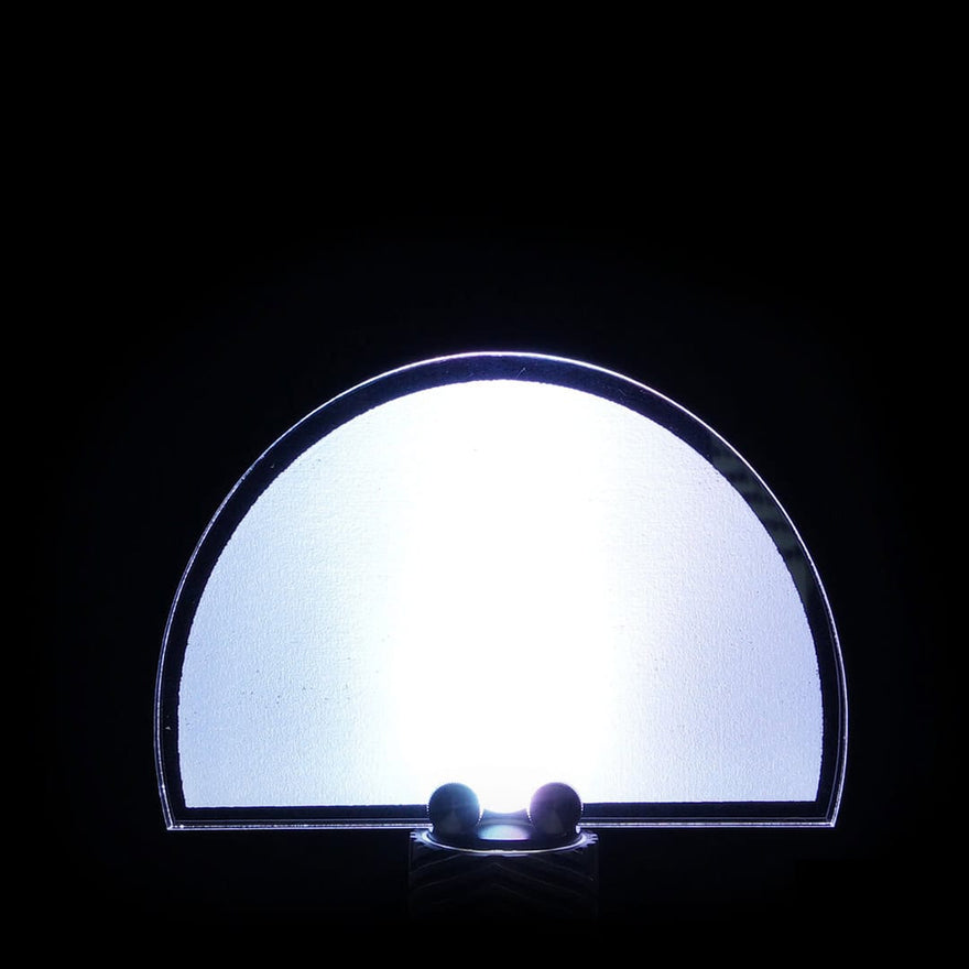 Aurora Pro acrylic light painting blade producing smooth, vibrant light trails in long exposure photography