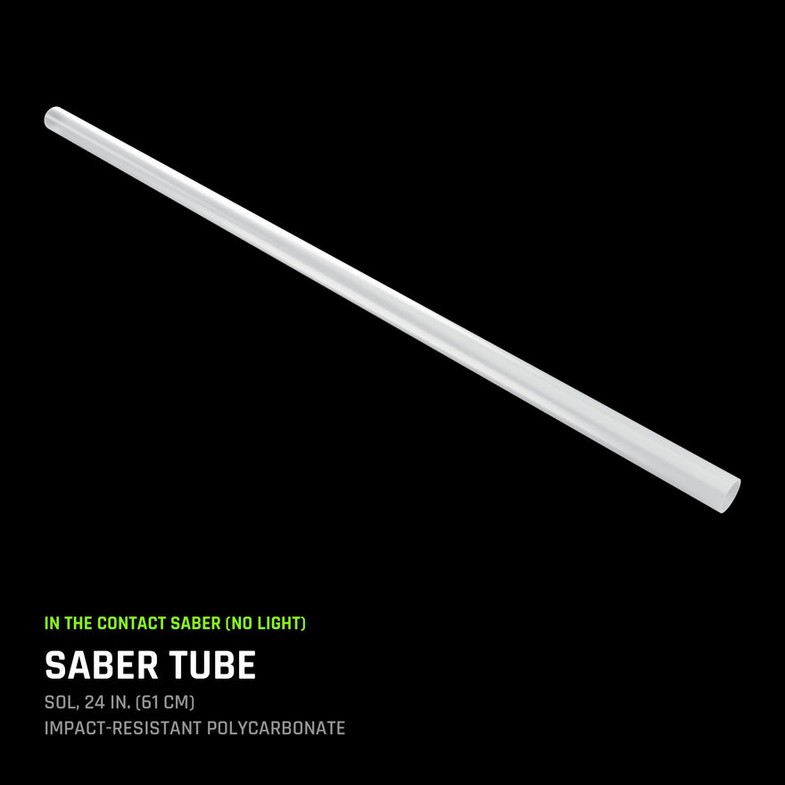 Sol Saber Tube, 24 inch (61 cm), impact-resistant polycarbonate.