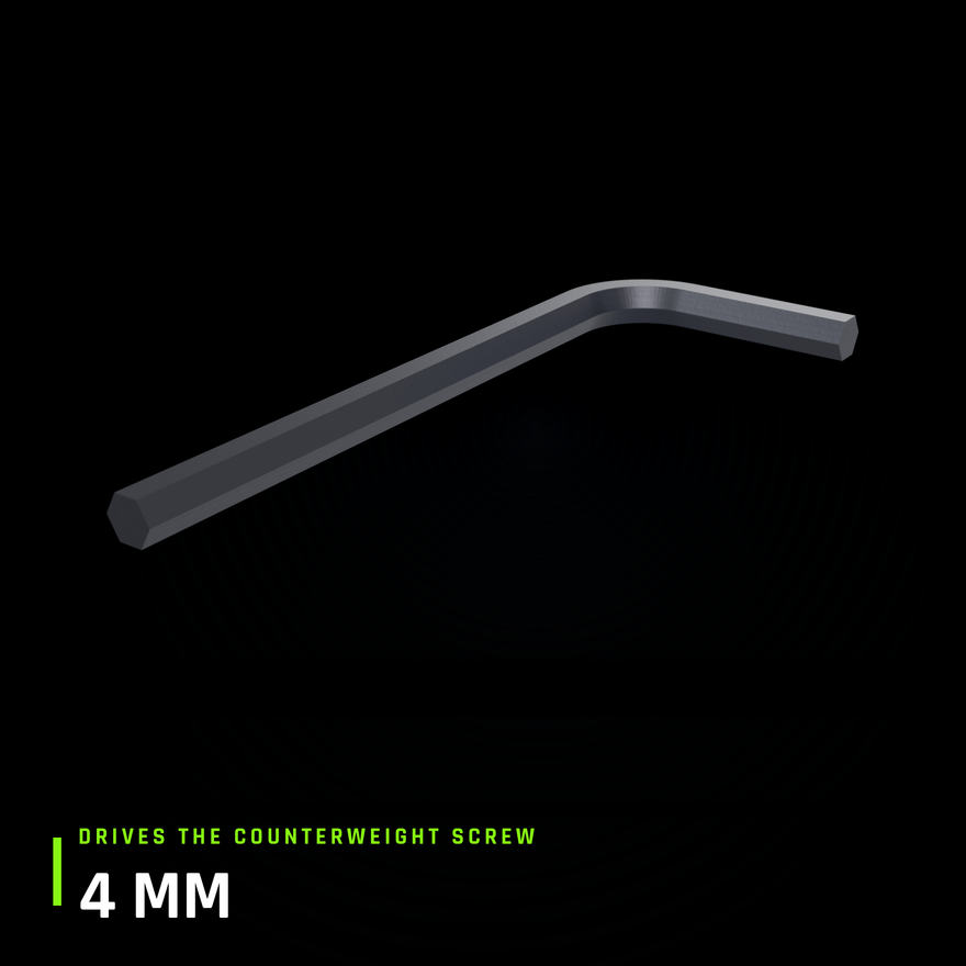 Contact Saber Weight Allen Key - 4mm black hex key