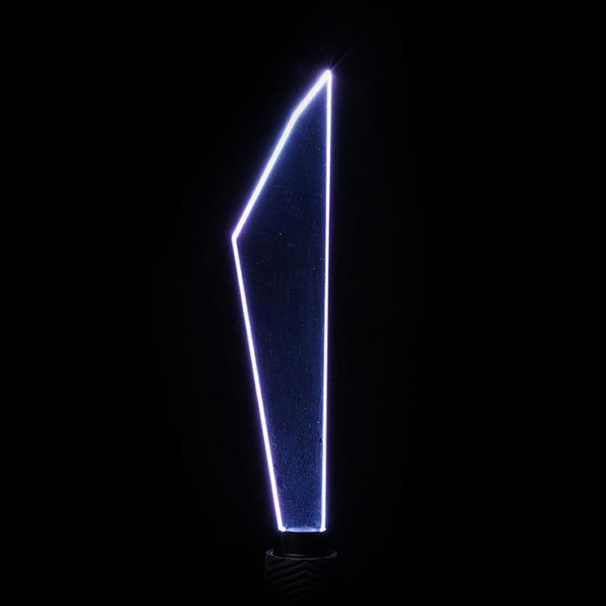 Digital Feather Short acrylic light painting blade producing compact, layered light trails in long exposure photography