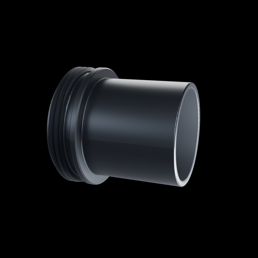DIY Connector open barrel, showing the internal bore that accepts your own custom tool