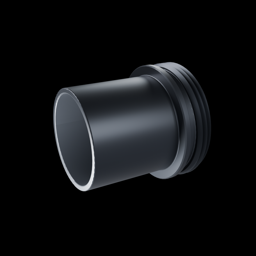 DIY Connector thread end, precision-cut aluminium threads for the RGB Critter Flashlight accessory mount