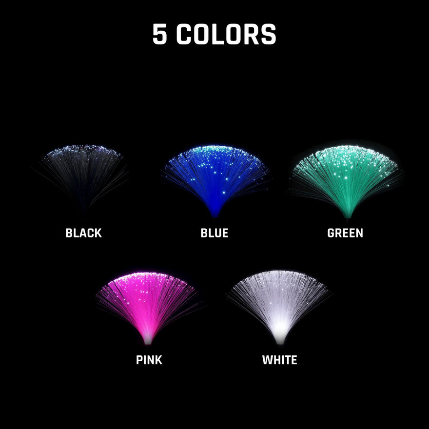 Fiber Optic Duster in 5 colors: black, blue, green, pink and white