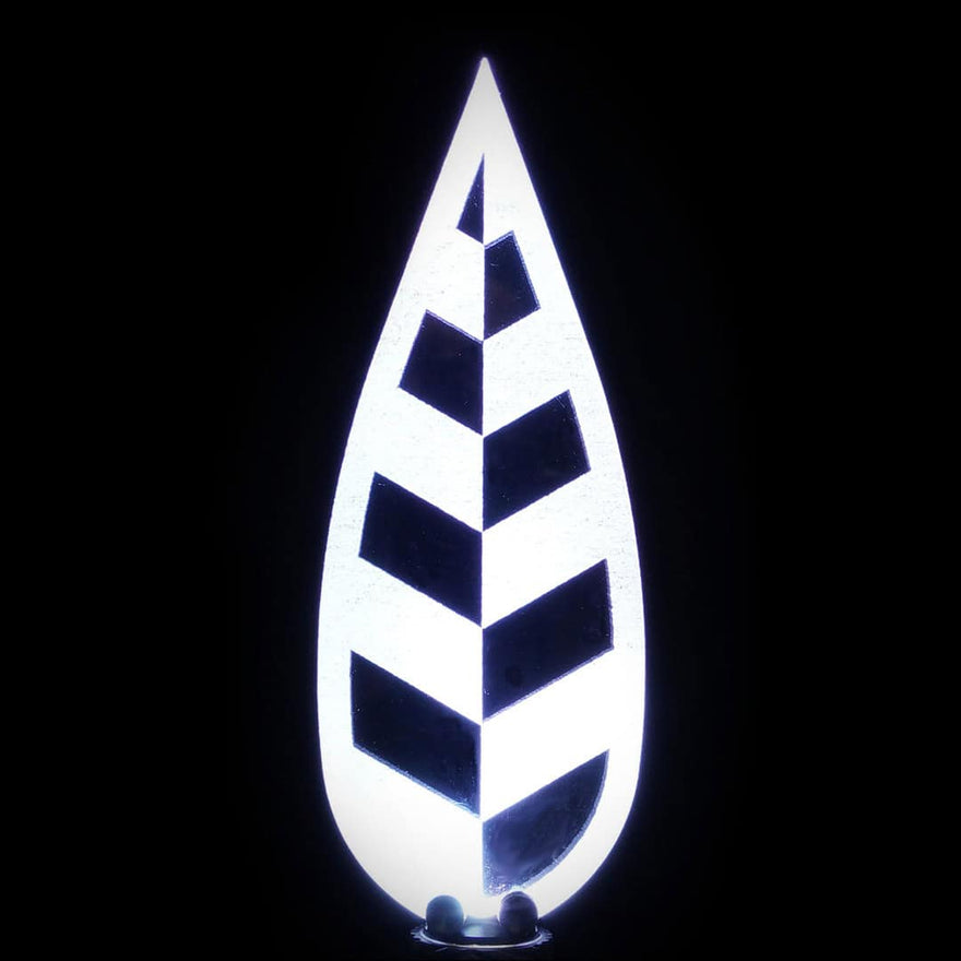 Feather Tartan Pro acrylic light painting blade with tartan pattern for textured, dynamic light trails in long exposure photography