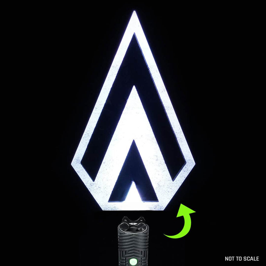 The Great Mogul Pro light painting blade with holder adapter attached for mounting to the RGB Critter in long exposure photography