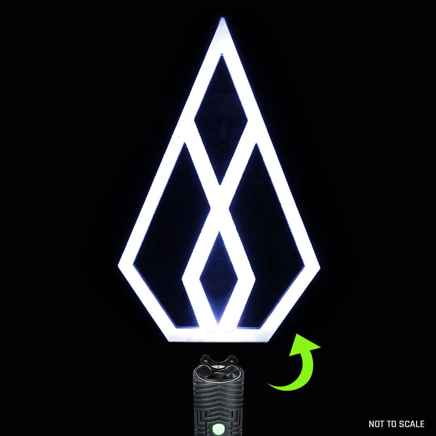 Idol’s Eye Pro light painting blade with holder adapter attached for secure mounting on RGB Critter in long exposure photography