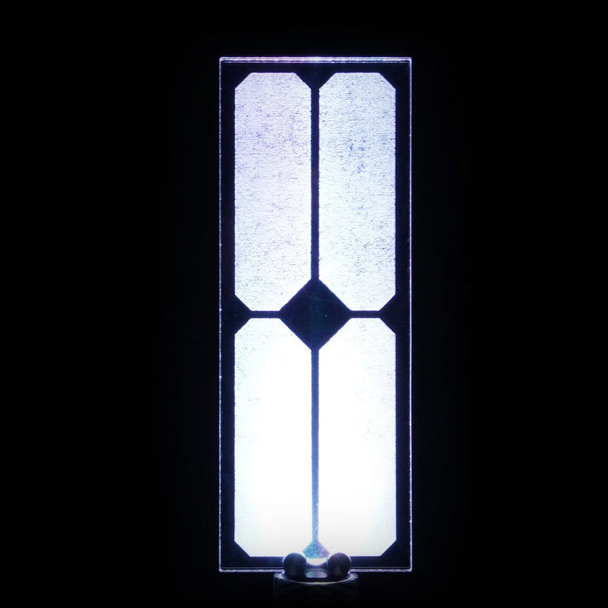 Palladian Pro acrylic light painting blade designed for structured, symmetrical light trails in long exposure photography