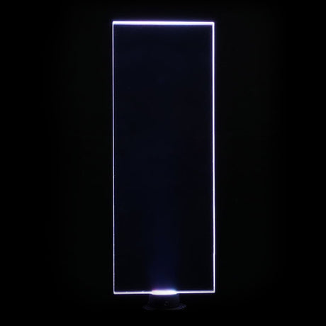 Rectangle acrylic light painting blade producing clean, solid light trails in long exposure photography
