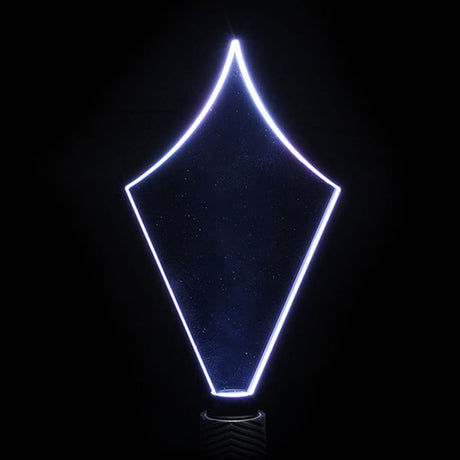 Spade acrylic light painting blade producing bold, simple light trails in long exposure photography