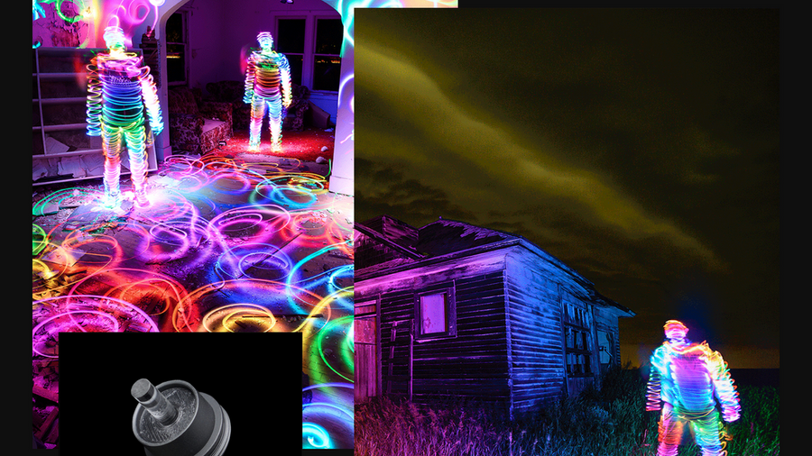 7 light painting techniques with the RGB Critter BT