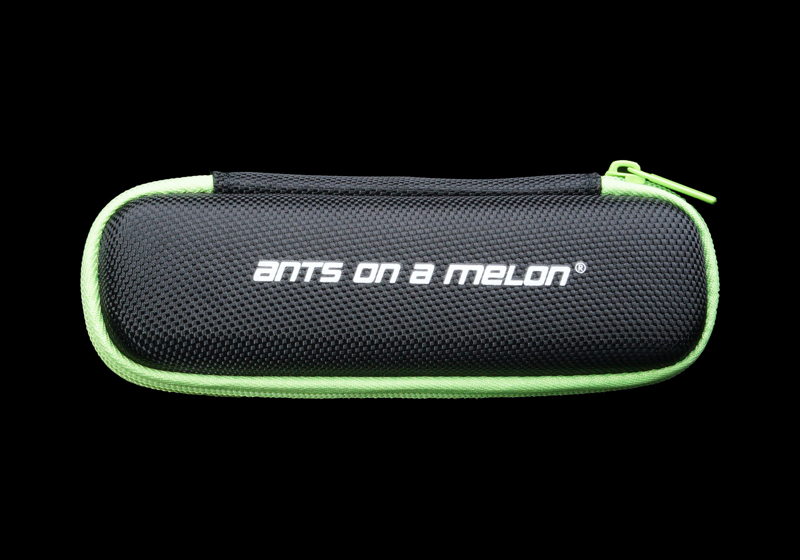 Ants on a Melon zip travel case for carrying an RGB Critter BT flashlight and accessories
