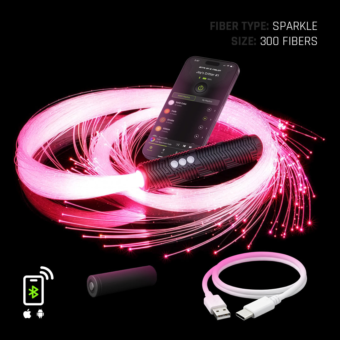 BitWhip LED Fiber Optic Whip | App-Controlled Flow Arts & Festival
