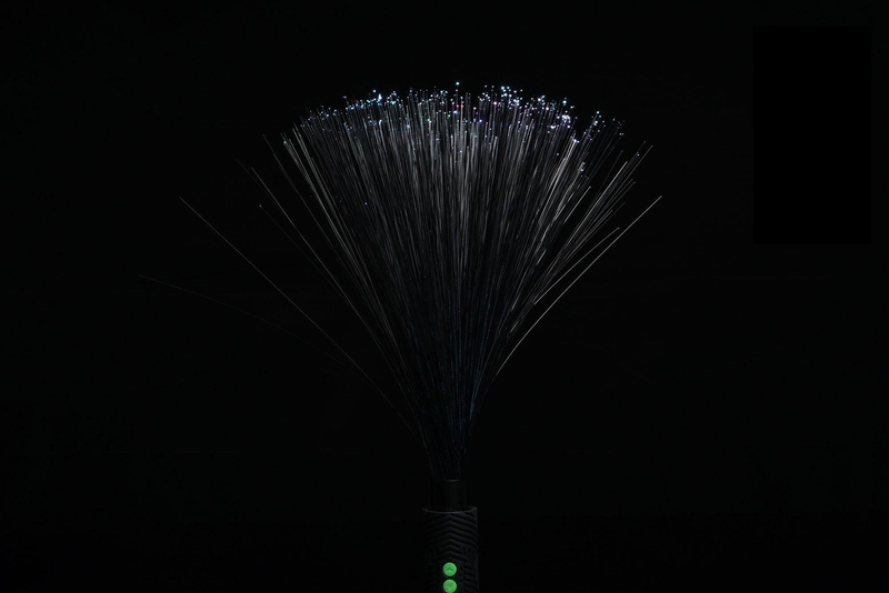 Fiber Optic Duster Black Salt & Pepper