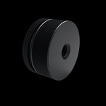 Tripod Mount Adapter - matte black anodized 6061 aluminum, 1/4-20 UNC tripod thread face