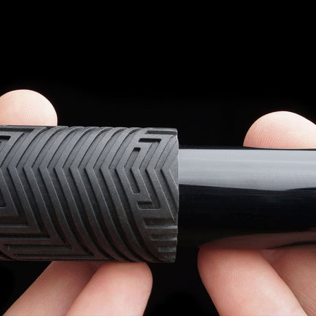 Close-up of the Tube to Critter Back adapter joining a tube to the RGB Critter grip
