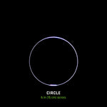 Circle Blade, 6 in (15 cm) across, lit on black, part of the Best Seller Blade Pack