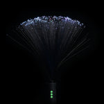 Black fiber optic duster designed for creating vibrant light trails in light painting photography, perfect for long exposure and creative visual effects.