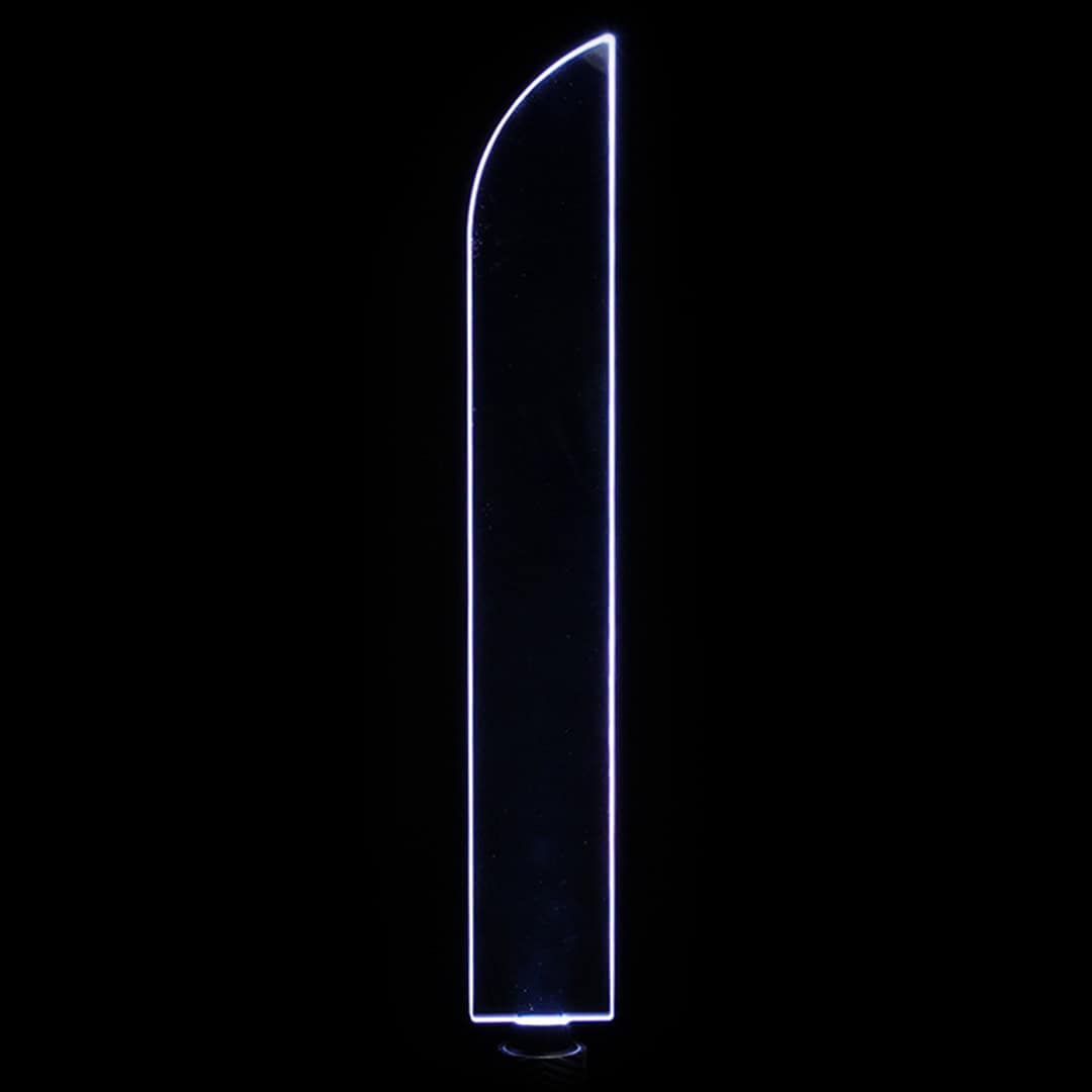 Butcher Sword acrylic light painting blade creating bold, heavy light trails in long exposure photography