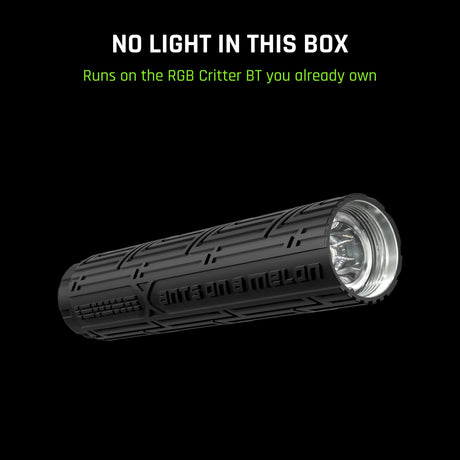 No light in this box. Runs on the RGB Critter BT you already own, sold separately
