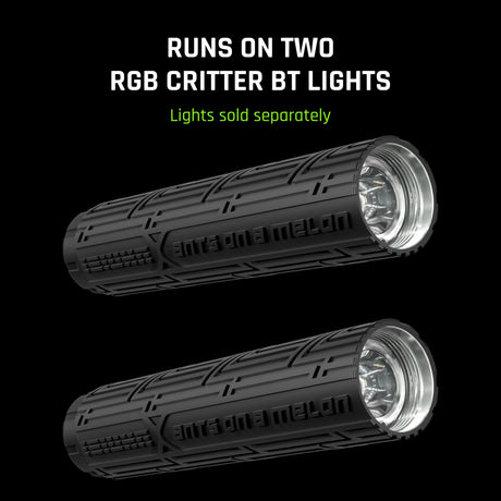 The Jupiter Jump Rope runs on two RGB Critter BT lights, sold separately