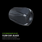 Flow Cap, Black: closes the back of the saber, pushes on over the Flow Cap Mount.