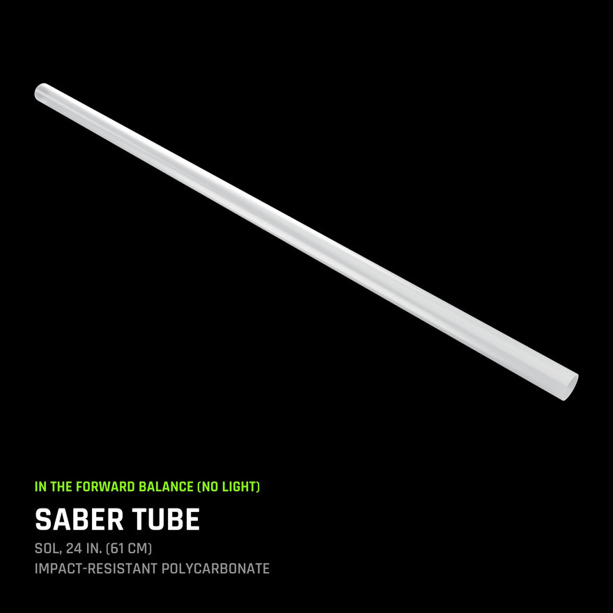 Sol Saber Tube, 24 inch (61 cm), impact-resistant polycarbonate.