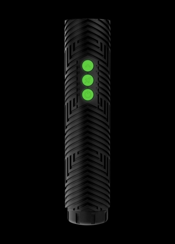 RGB Critter BT flashlight 3D render, whole product upright on black
