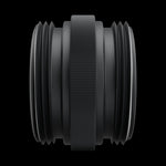 Inverse Critter Connector, side view, matte black anodized aluminum, on black.