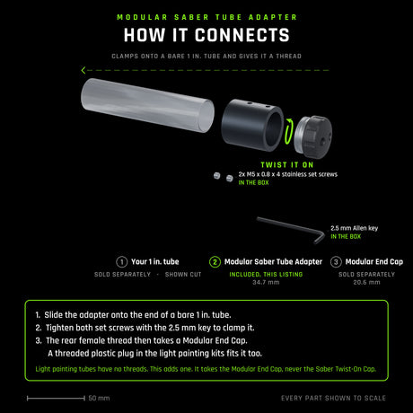 Modular Saber Tube Adapter