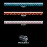 Pattern Tube Set labelled: Butterfly, Honeycomb and Dots Combo, each 11 in (28 cm), plus the RGB Critter Tube Adapter (long) on the With Tube Adapter option