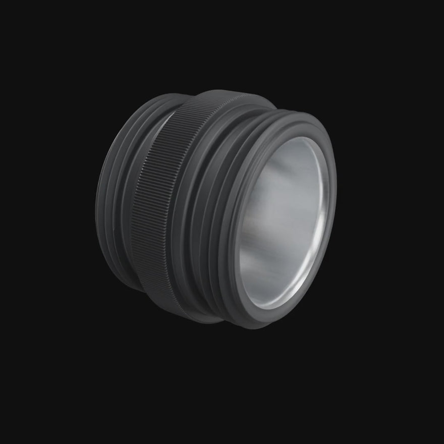 Inverse Critter Connector rotating 360 degrees on black.