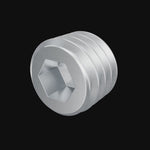 Tube Adapter & Connector Set Screw (M5 x 0.8 × 4mm) rotating 360 degrees on black.