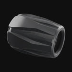 Silicone Saber Cap in black turning a full 360 degrees.