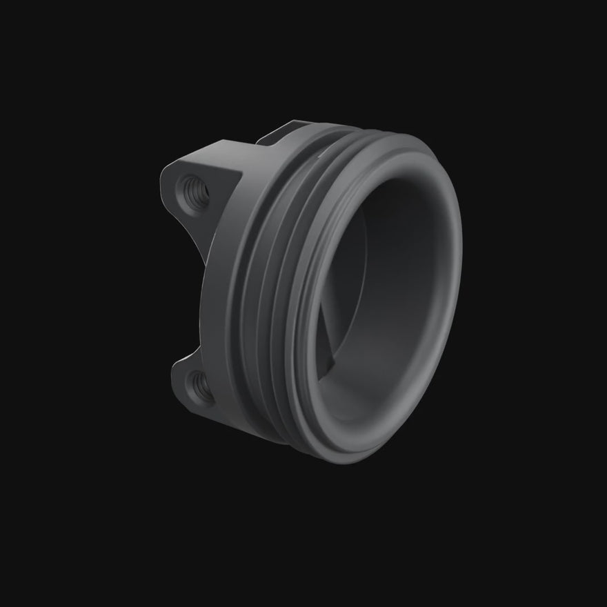 Light Painting Blade Holder rotating 360 degrees on black.