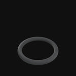 O-Ring rotating 360 degrees on black.