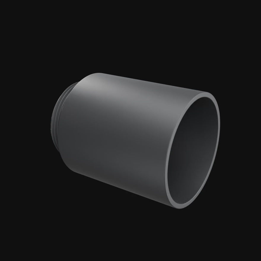 T8 Tube Holder rotating 360 degrees on black.