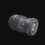 RGB Critter Tube Adapter - Long rotating 360 degrees on black.