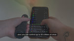 Customer video: a BitWhip fiber head attaching to an RGB Critter BT and glowing pink. Filmed by Micah Enguio.