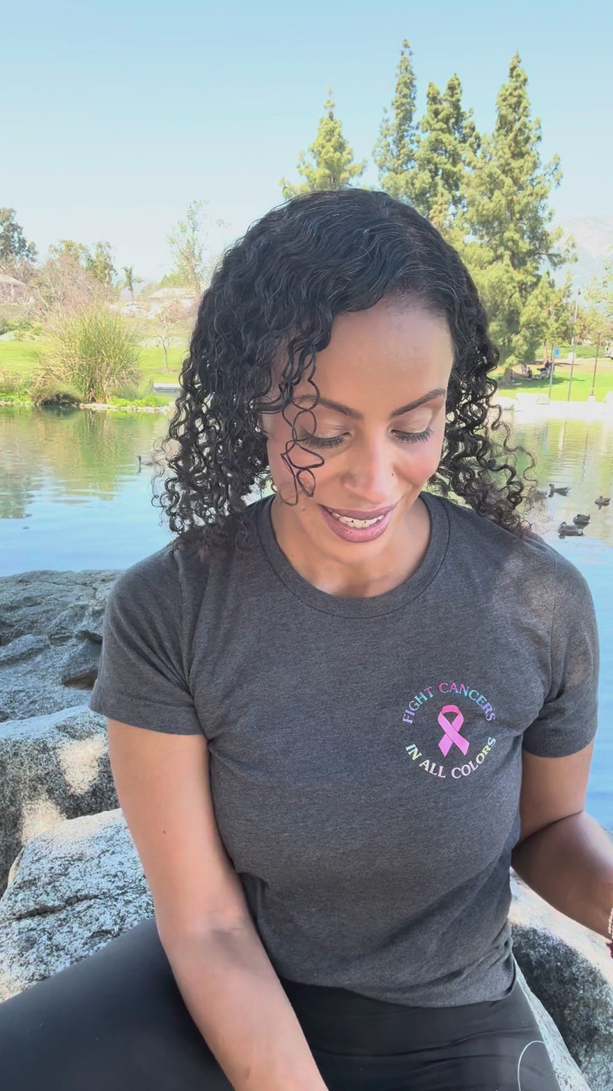 Flow artist Jessenia Alvarez unboxes her BitWhip at a park, shows the RGB Critter BT handle and the fiber head, then spins the BitWhip to music