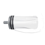 Rotatable 3D model of the fully assembled Flow Cap Counterweight Kit with the clear Flow Cap