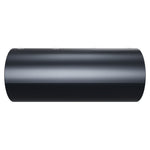 Interactive 3D model of the Modular Saber Tube Connector, matte black anodized exterior, polished aluminum bore, four stainless set screws