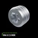 RGB Critter Tube Adapter set screw, M4 x 3mm stainless flat-tip clamping screw