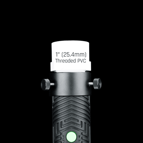 Small tube holder for the RGB Critter shown with a PVC tube