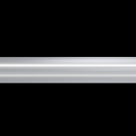 Sol Saber Tube unlit: the frosted white diffuser tube, side-on close-up.