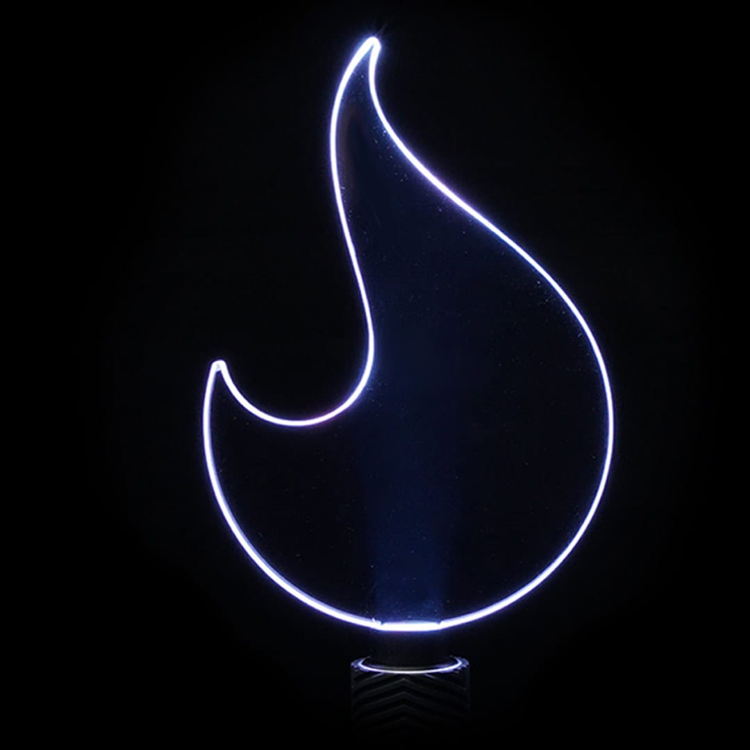 Solar Flare acrylic light painting blade producing fiery, radiating light trails in long exposure photography