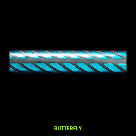 Butterfly Light Painting Tube, laser cut pattern, close up