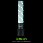 Spiral Dots Light Painting Tube, shown on an RGB Critter, sold separately
