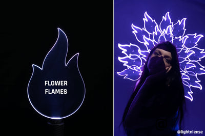 Flower Flames Light Painting Blade